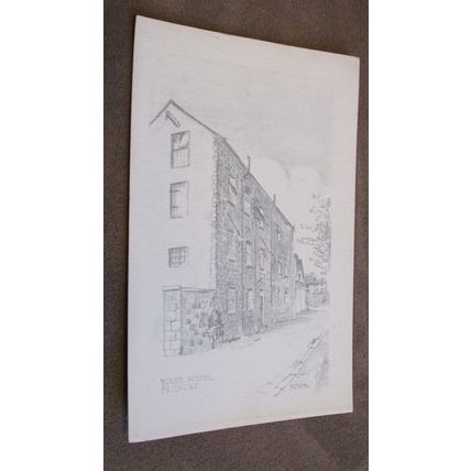 Pencil Sketch Postcard - Bridport Youth Hostel - Dorset