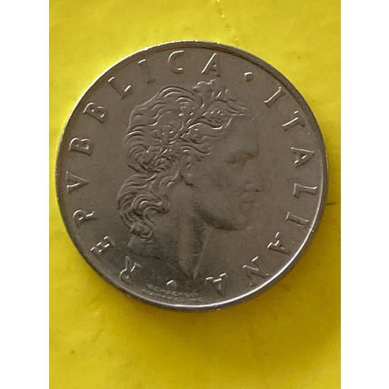 Umlaufmünze Italien 50 Lira 1974