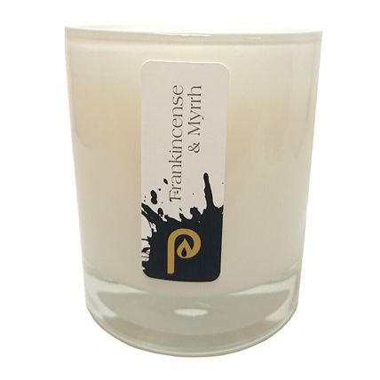 Candle in a Jar Glass Candle white - Frankincense & Myrrh by Pintail Candles