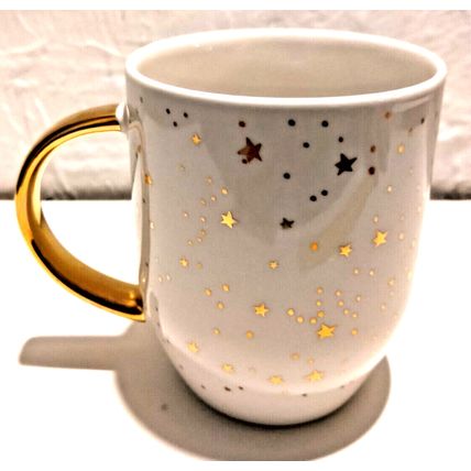 Leo Horoscope Gold Handle Zodiac Constellation Sign Drinking Coffee Tea Mug