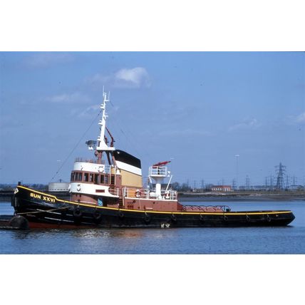 SQ1955 - UK Alexandra Towing London Tug - Sun XXVI - photograph 6x4