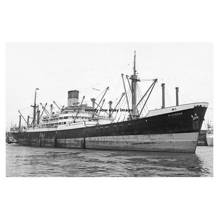 mc3415 - Blue Funnel Line Cargo Ship - Alcinous , built 1947 - photograph 6x4