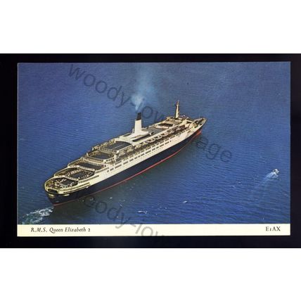 LS2690 - Cunard Liner - Queen Elizabeth 2 - Bt.1969 - postcard