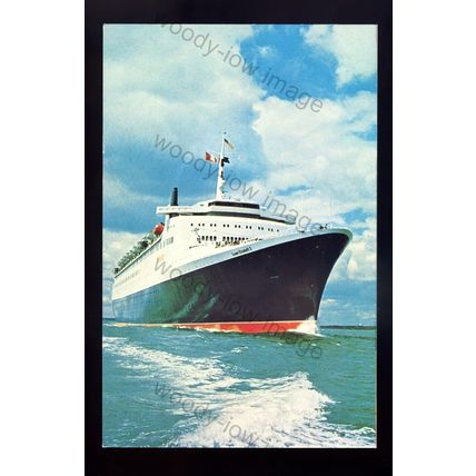 LS2686 - Cunard Liner - Queen Elizabeth 2 - Built 1969 - postcard