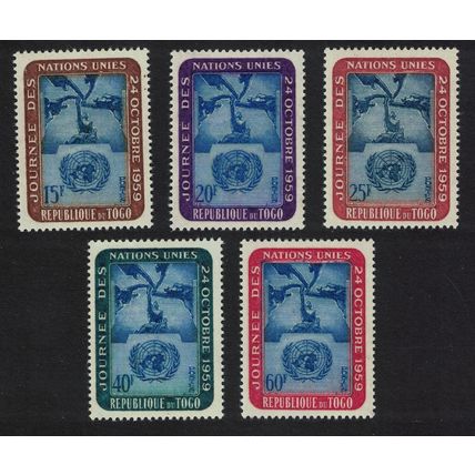 Togo United Nations Day 5v 1959 MNH SG#239-243 Sc#364-368