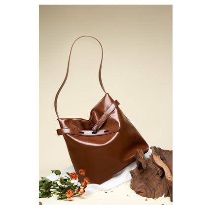 Women Genuine Leather Purses Handbags Brown