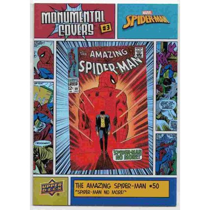 2024 UPPER DECK SPIDER-MAN ' MONUMENTAL COVERS ' card # EI - 3