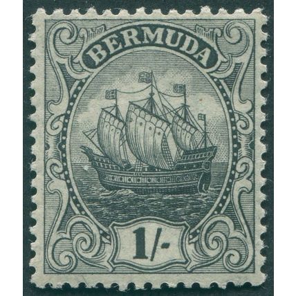 Bermuda 1925 1s black on green SG51 unused