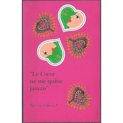 France 2000 Michel Feuille 3436 - 3437 Neuf ** Cote (2008) 9.00 € Saint-Valentin
