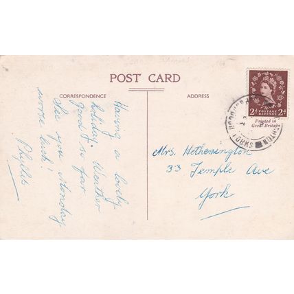 EC476 CLOUGHTON, SCARBOROUGH - COBER HILL . PRINTED POSTCARD