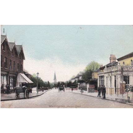 ED30 WALLINGTON - MANOR ROAD . PRINTED POSTCARD.