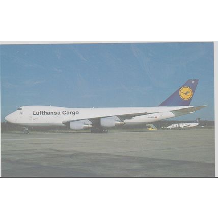 Lufthansa Cargo Boeing B747 230F Civil Aircraft Postcard (QA269)