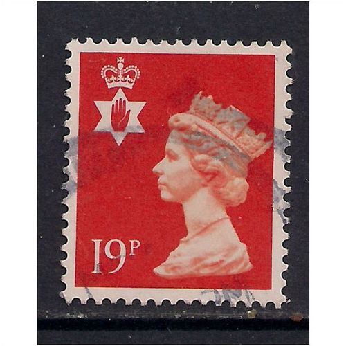 Northern Ireland GB 1988 19p BRIGHT ORANGE USED MACHIN SG N149.(K127 )