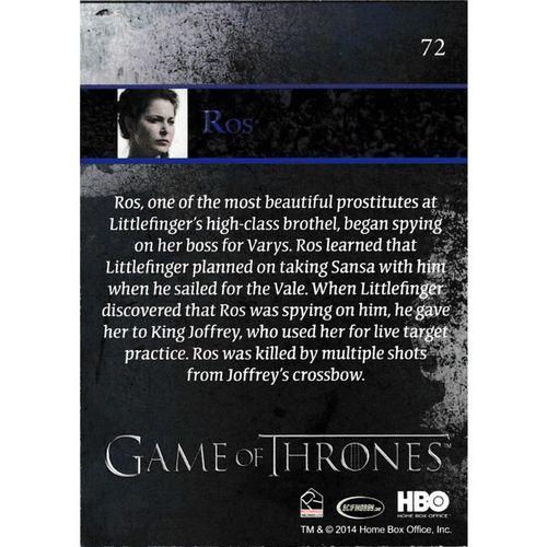 2014 Rittenhouse Game of Thrones Season 3 #72 Ros