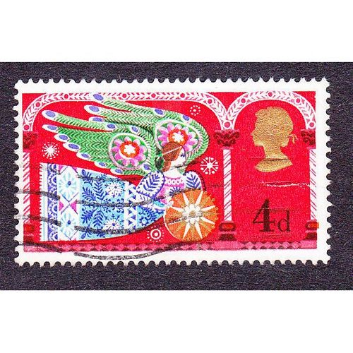 1969 Christmas, 4d, Herald Angel. Fine Used