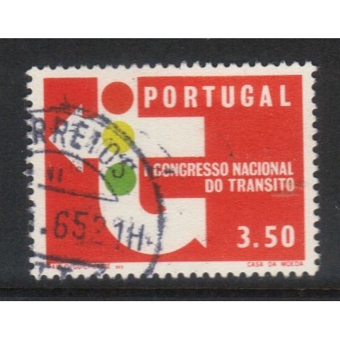 PORTUGAL 1965 TRAFFIC CONGRESS $3.50 VALUE USED SG1262 #1