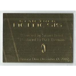 STAR TREK ' COMPETE MOVIE ' series GOLD card #G10