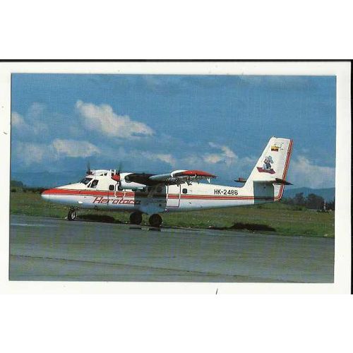 Aviation AEROTACA DHC-6-300 Postcard by Buchair (8933)