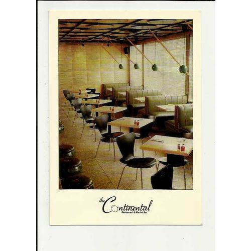 Advertising CONTINENTAL RESTAURANT Philadelphia Postcard