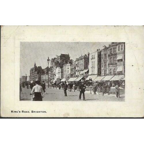 Brighton, E Sussex - King's Road - postcard by Arcadia, 1910 pmk