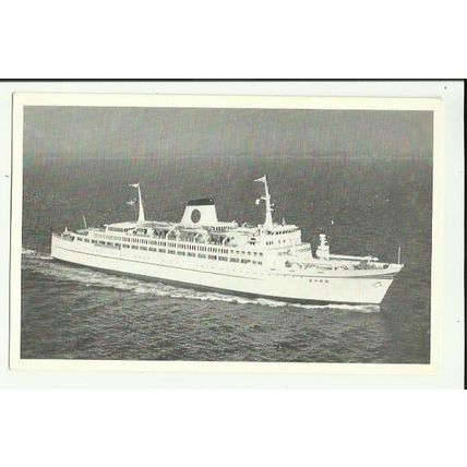 Swedish Lloyd MV SAGA Car Ferry Postcard (Company card)