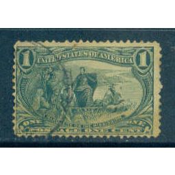 Used 285 1c Marquette on the Mississippi Barely Clears M05675