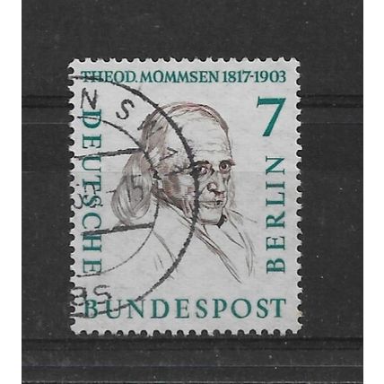 WestGermany.WestBerlin.B159 7pf T. Mommsen (historian).Fine Used.Nov21