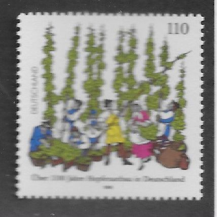 GER 1998 U/M 110pf 'HOP CULTIVATION' (EBID78-833)