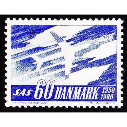 DÄNEMARK DANMARK [1961] MiNr 0388 x ( **/mnh ) Flugzeuge