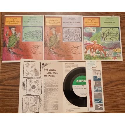 LOT of 6: Show N Tell Religious Records and Film Strips : Lot # 2 FREE Shipping