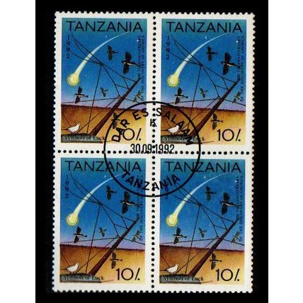 Tanzania 1992, Michel 1298, Scott 986, Block of 4, used CTO