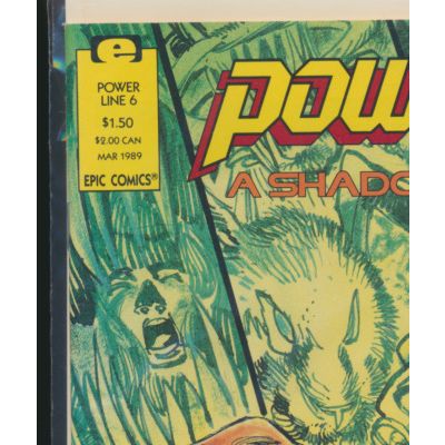 Powerline: A Shadowline Saga #6, 1988 Epic/Marvel Comic Book, High Grade
