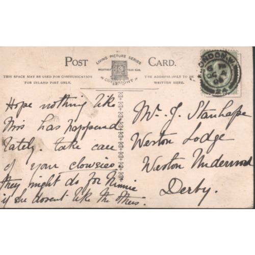 Antique British PC 1906 - Just Like Ivy I Cling To You
