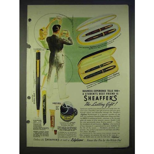1940 Sheaffer's Pen Ad - Admiral, Lady Sheaffer