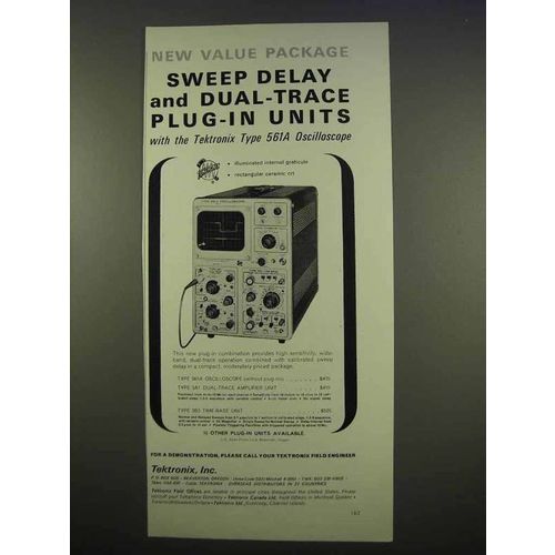 1963 Tektronix Type 561A Oscilloscope Ad - Sweep Delay