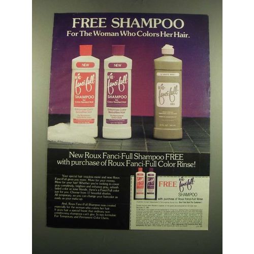 1983 Roux Fanci-Full Shampoo and Color Rinse Ad