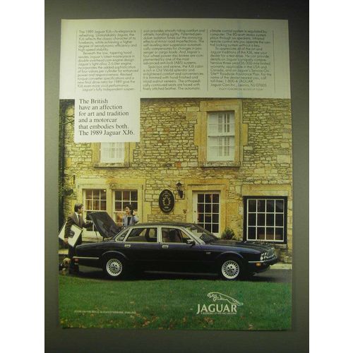 1989 Jaguar XJ6 Car Ad - The British have an affection for art and tradition