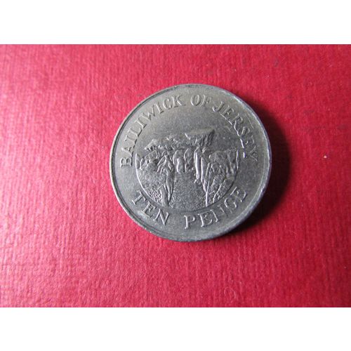 1992 QUEEN ELIZABETH II BAILIWICK OF JERSEY 10 PENCE FREE POST. AAG.