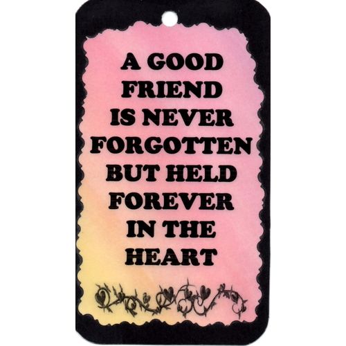 2003 Inspirational Sign A Good Friend Never Saying Magnet Gift Friendship