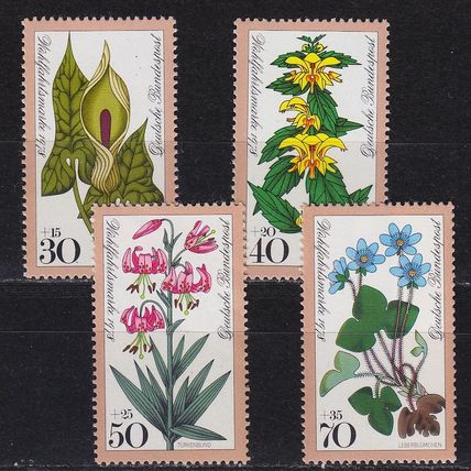 GERMANY BUND [1978] MiNr 0982-85 ( **/mnh ) Blumen