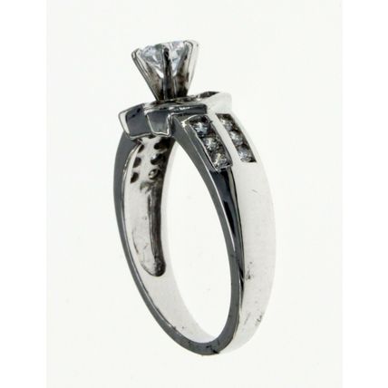 New Real Solid 925 Sterling Silver Fashion Jewelry Wedding Ring White Round CZ