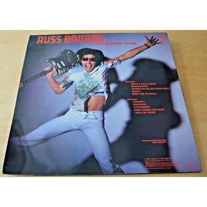 RUSS BALLARD & BARNET DOGS Into The Fire LP hard glam rock 1981 vinyl record