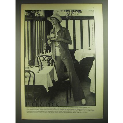 1974 Peck & Peck Shirtjacket and pants Ad - This summer. This suit.