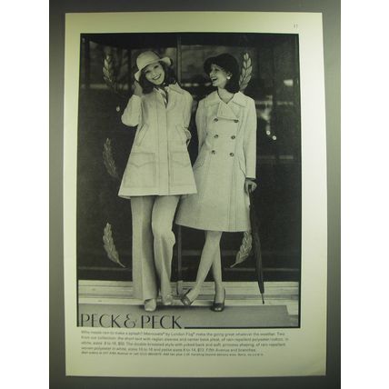 1974 Peck & Peck Maincoats by London Fog Advertisement