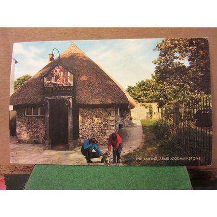 THE SMITH'S ARMS, Godmanstone, Dorset. used postcard by J. Salmon 1983 pm =