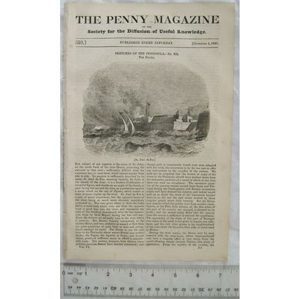1837 The Penny Magazine No. 359 Galongoon, The Douro, John Kyrle - Man of Ross