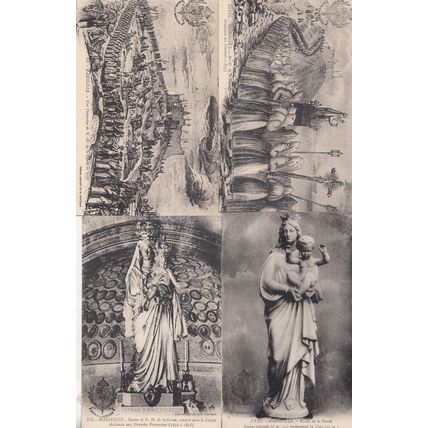 Marseille Procession Notre Dame De La Garde 4x Old French Religious Postcard s