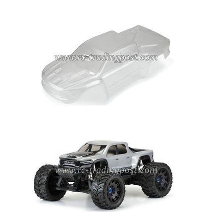 Pre-Cut 2021 Dodge Ram 1500 Clear Body 1/5 for Traxxas X-MAXX XMAXX