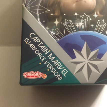 NEW Marvel's Captain Marvel Cosbaby Bobble-Head Figure by Hot Toys