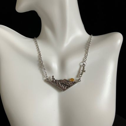Necklace Mountain Sunset Pendant #481